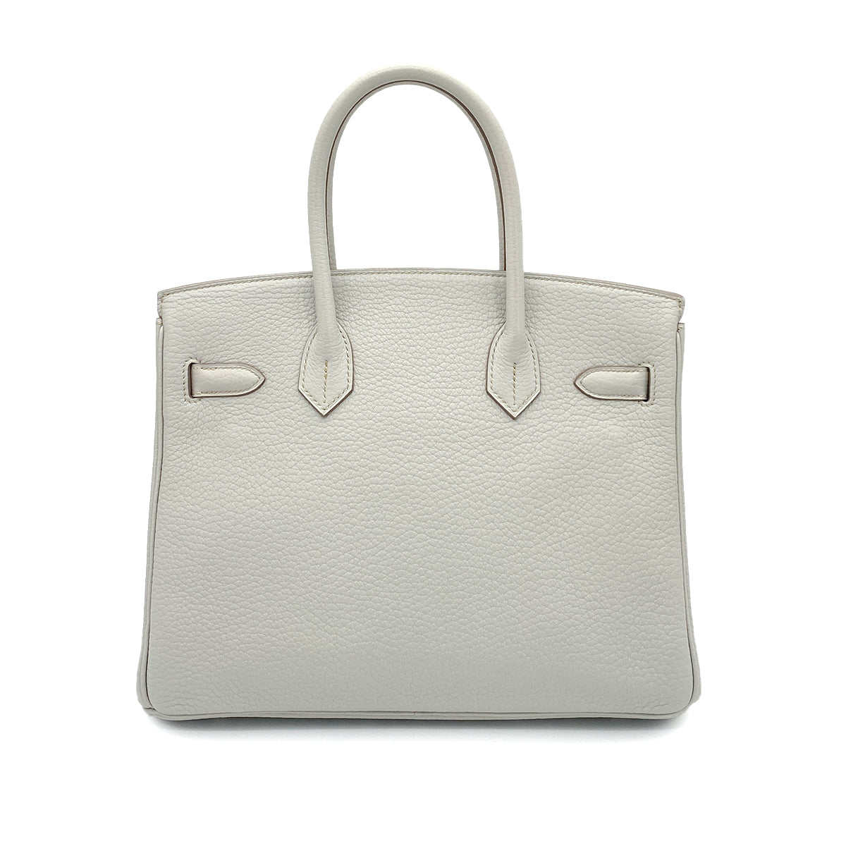 HERMES BIRKIN 30 GRIS PERLE FJORD HAND BAG □Q SHW 90258097