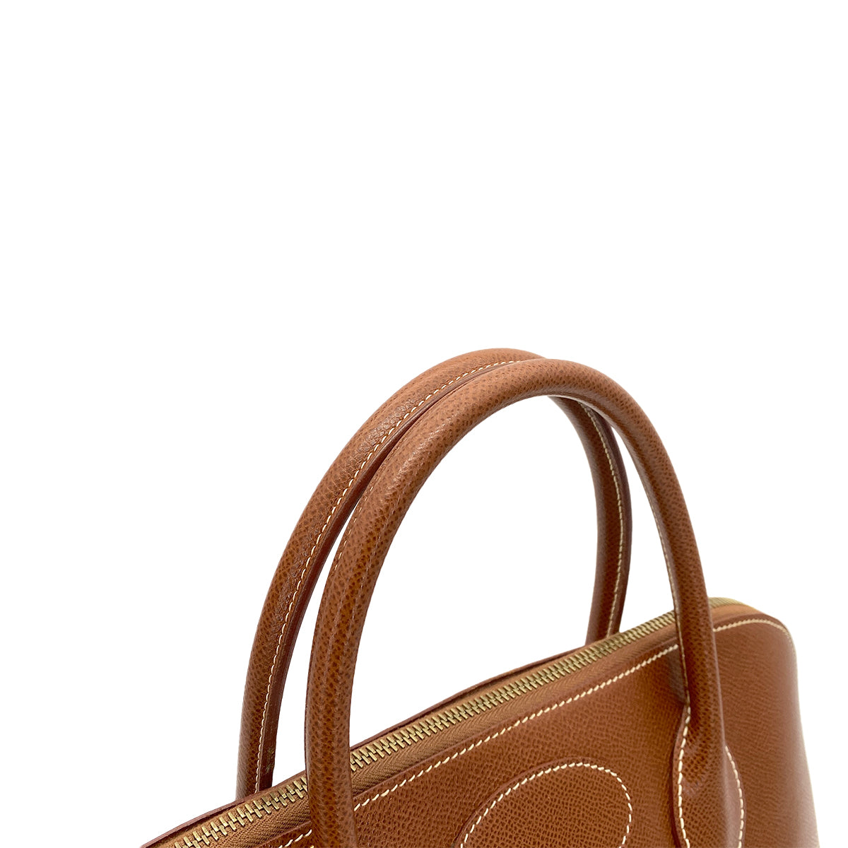 HERMES BOLIDE 35 FAUVE COUCHEVEL HAND SHOULDER BAG □G 90258100