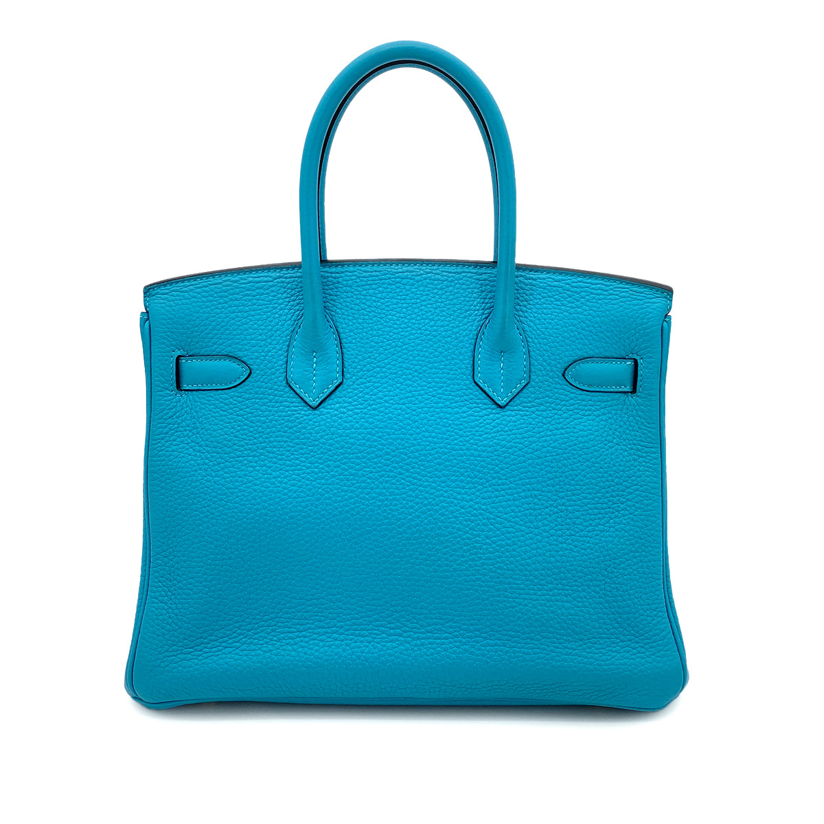 HERMES BIRKIN 30 TURQUOISE TAURILLON CLEMENCE HAND BAG □R GHW 90258105