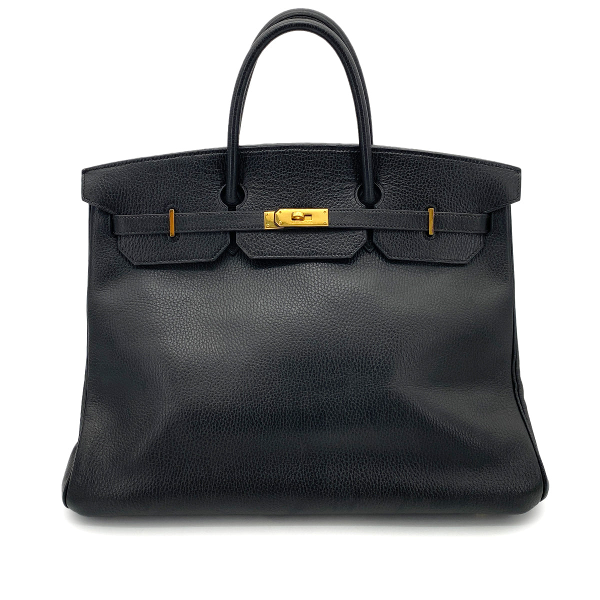HERMES BIRKIN 40 BLACK ARDENNES HAND BAG 〇Z GHW 90258106
