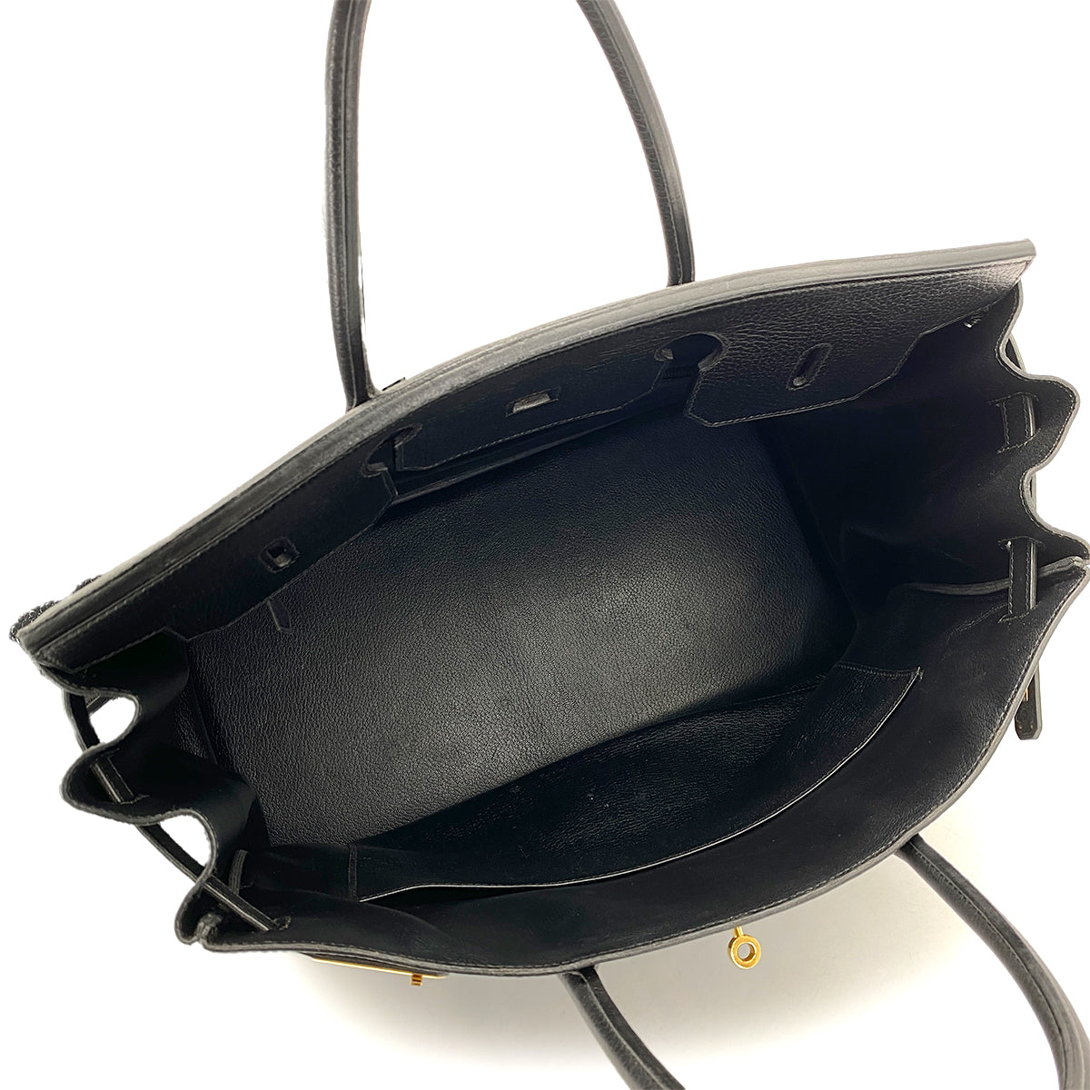 HERMES BIRKIN 40 BLACK ARDENNES HAND BAG 〇Z GHW 90258106