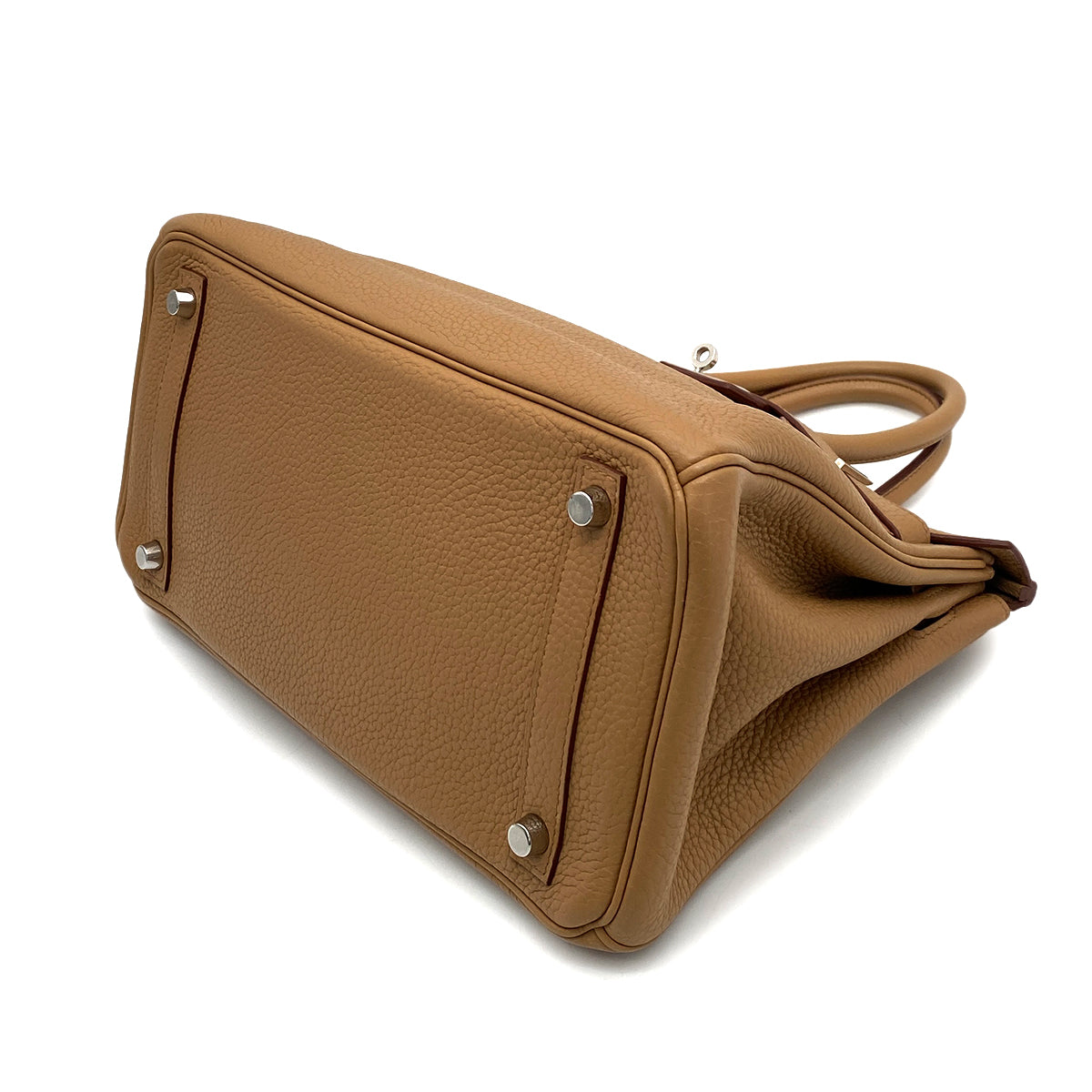 HERMES BIRKIN 30 TABAC CAMEL TOGO HAND BAG □M SHW 90259124