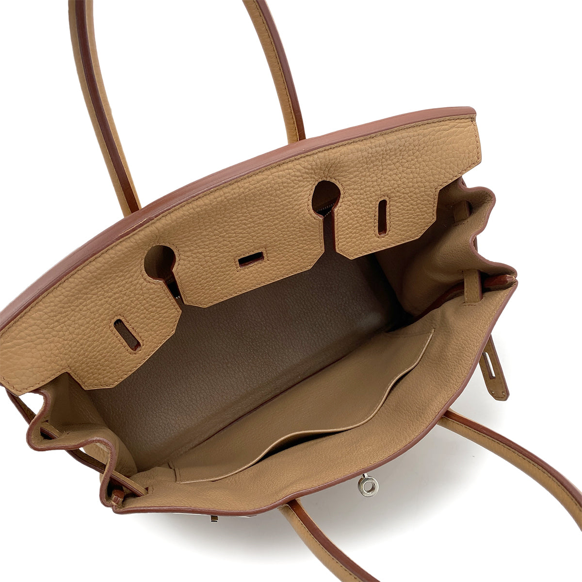 HERMES BIRKIN 30 TABAC CAMEL TOGO HAND BAG □M SHW 90259124