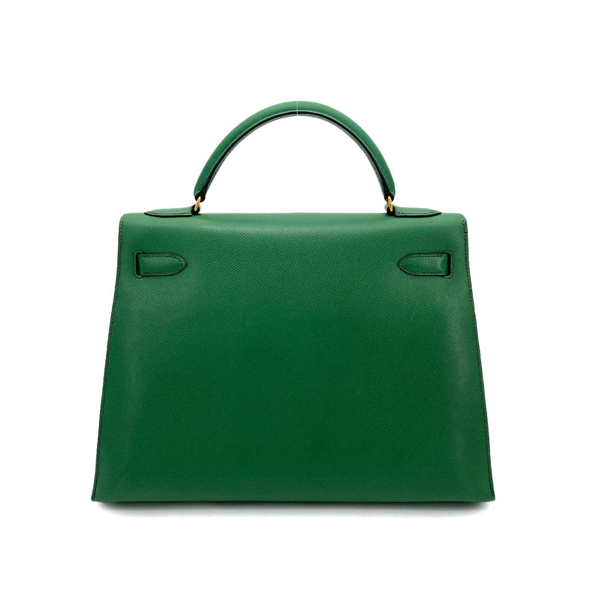 HERMES KELLY 32 SELLIER GREEN TYPE COUCHEVEL HAND SHOULDER BAG 〇U 90258362
