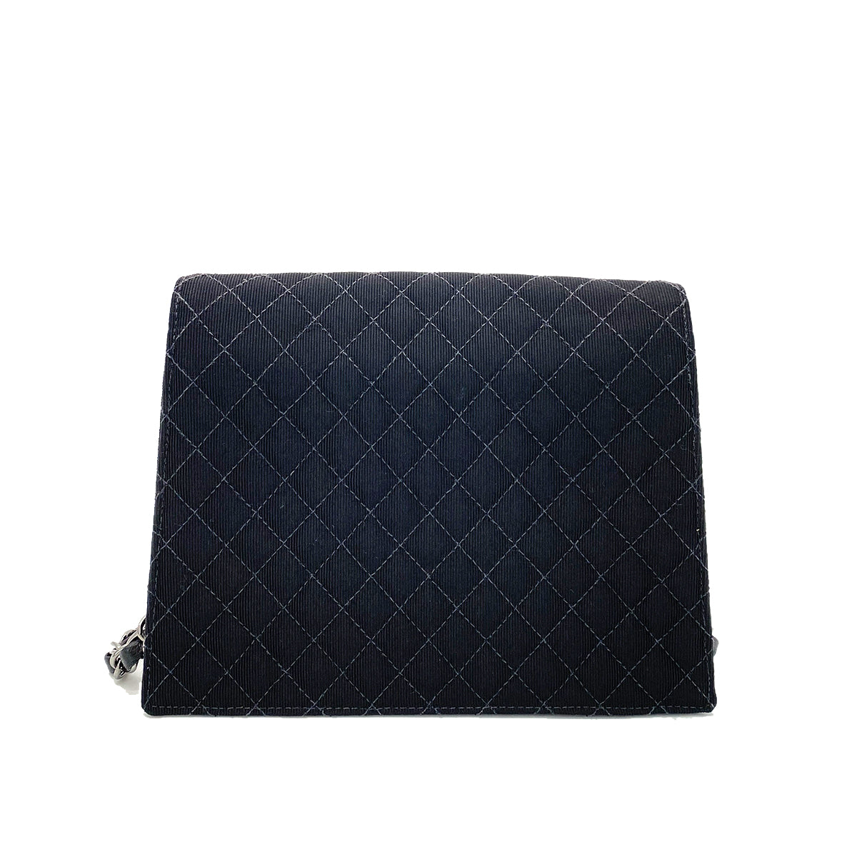 CHANEL VINTAGE MINI CRUISE LINE 2018 CHAIN SHOULDER BAG BLACK CANVAS 90258475