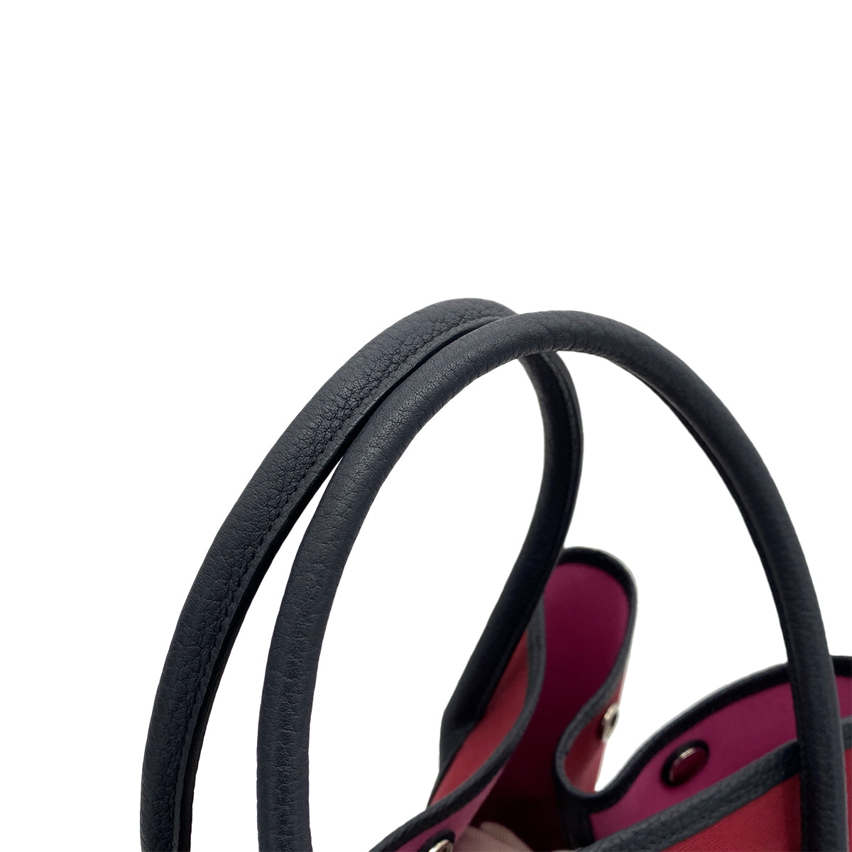 HERMES GARDEN PARTY PM RUBY ROSE BUBBLEGUM TOILE OFFICIER VEAU NEGONDA TOTE BAG B 90258477