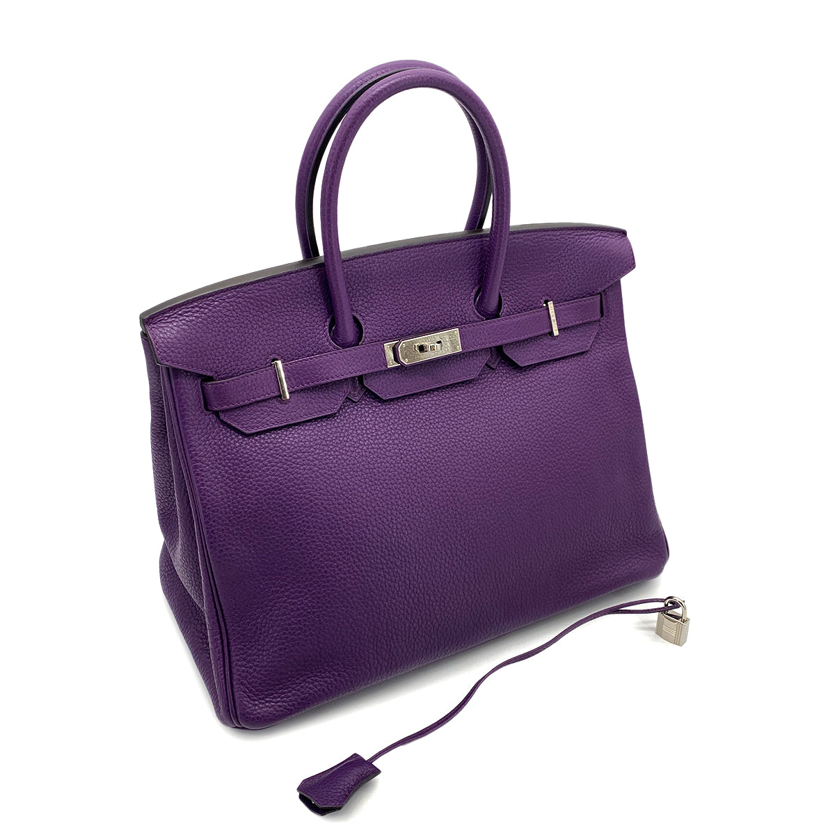 HERMES BIRKIN 35 ULTRA VIOLET TOGO HAND BAG □P SHW 90258481