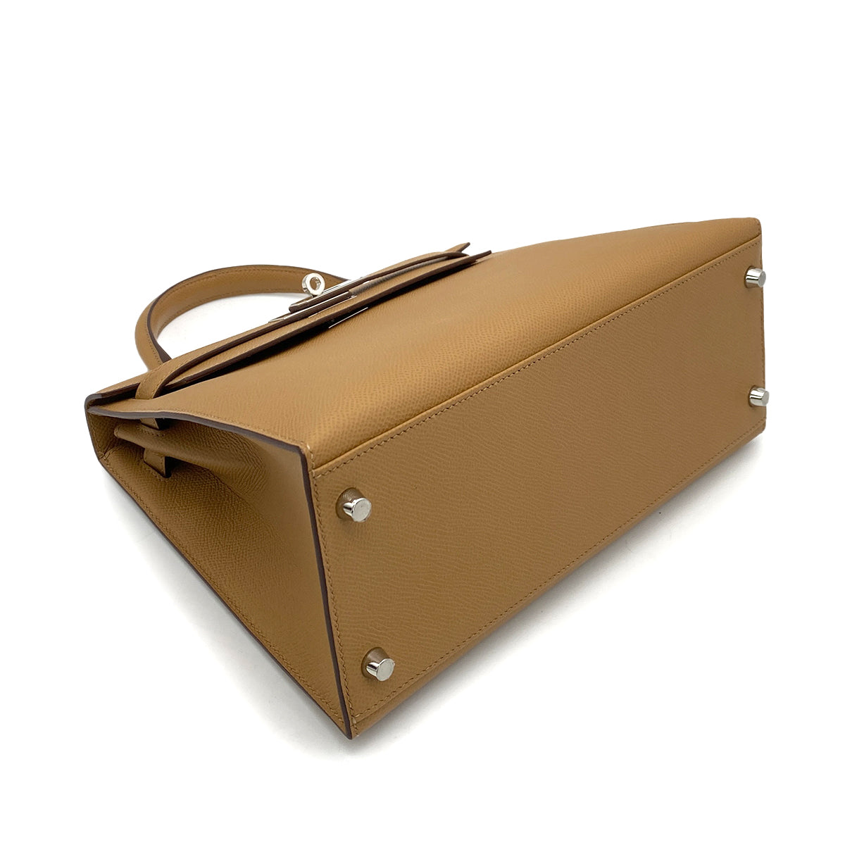 HERMES KELLY 28 VERSO SELLIER CHAI MAUVE SYLVESTRE EPSOM HAND SHOULDER BAG SHW U 90258489