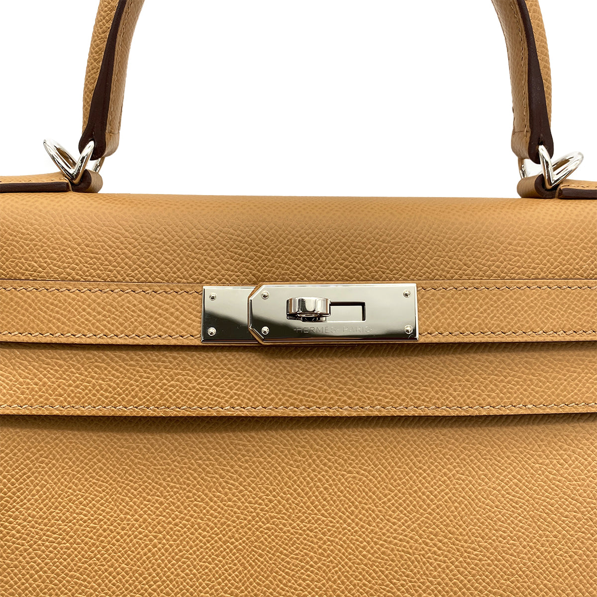 HERMES KELLY 28 VERSO SELLIER CHAI MAUVE SYLVESTRE EPSOM HAND SHOULDER BAG SHW U 90258489