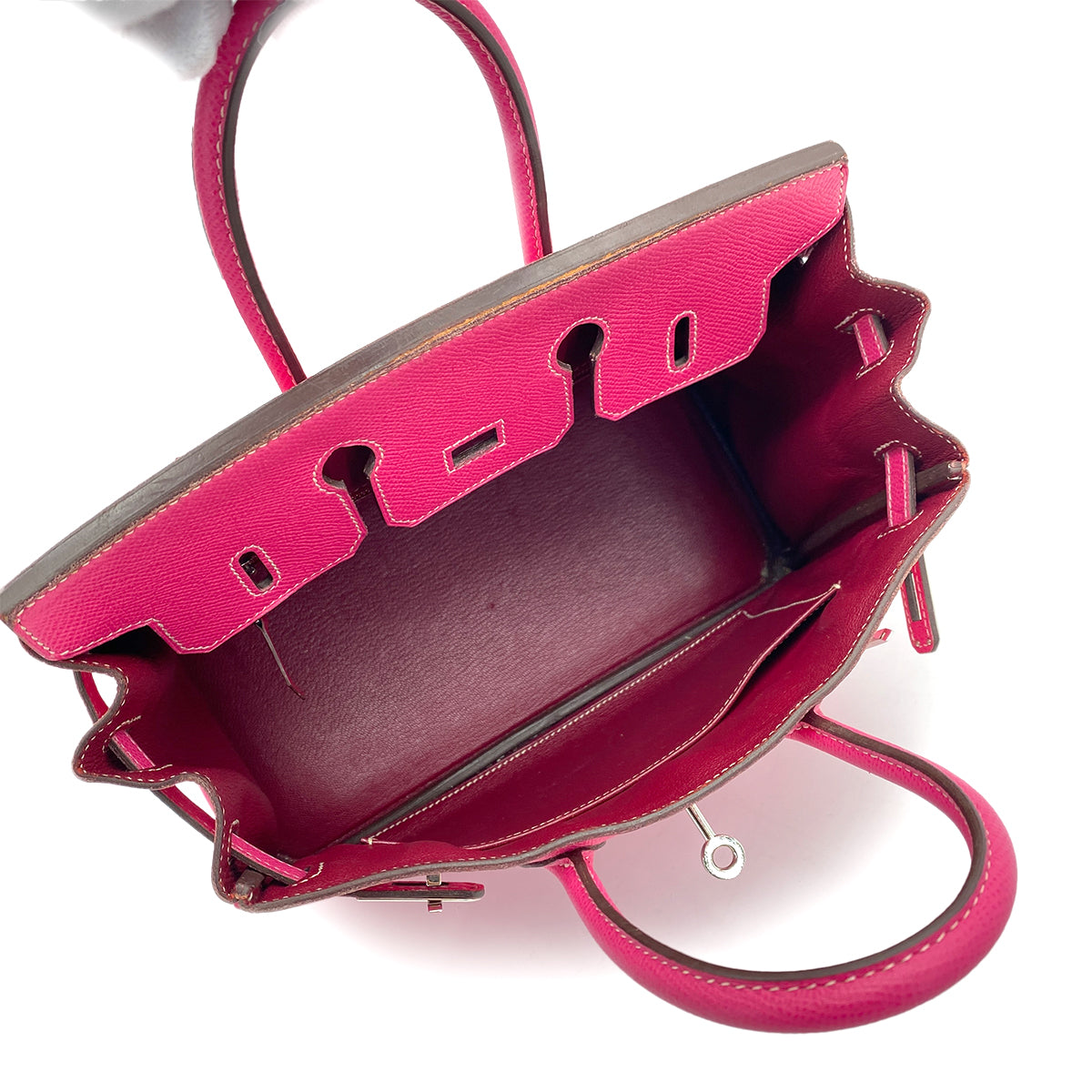 HERMES CANDY BIRKIN 25 ROSE TYRIEN RUBY EPSOM HAND BAG O SHW 90258491