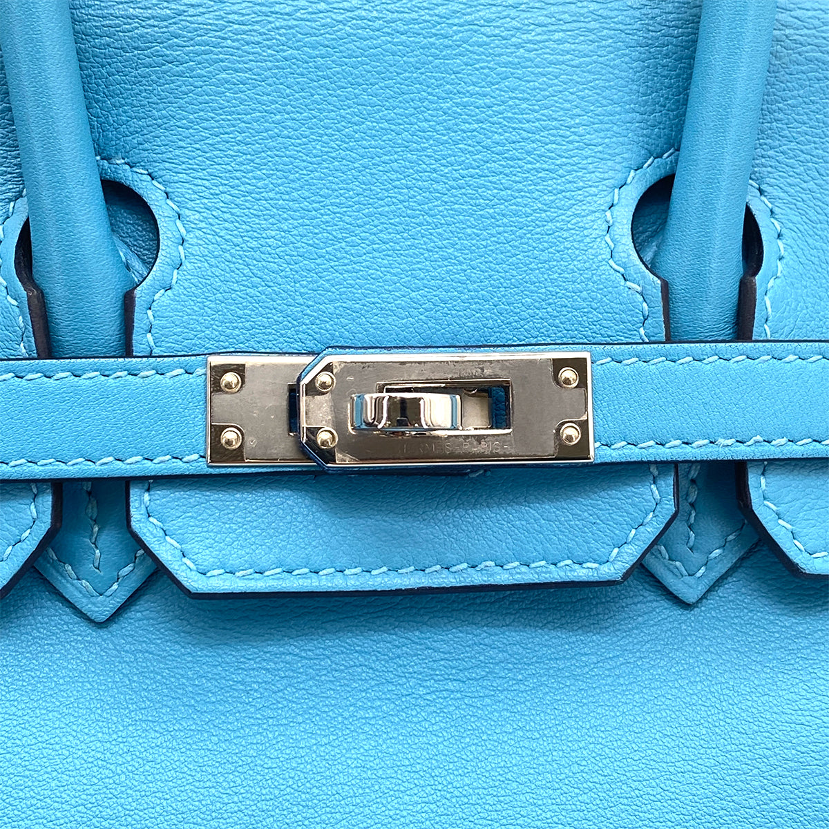 HERMES BIRKIN 25 BLUE DE NORD SWIFT HAND BAG Y SHW 90258795