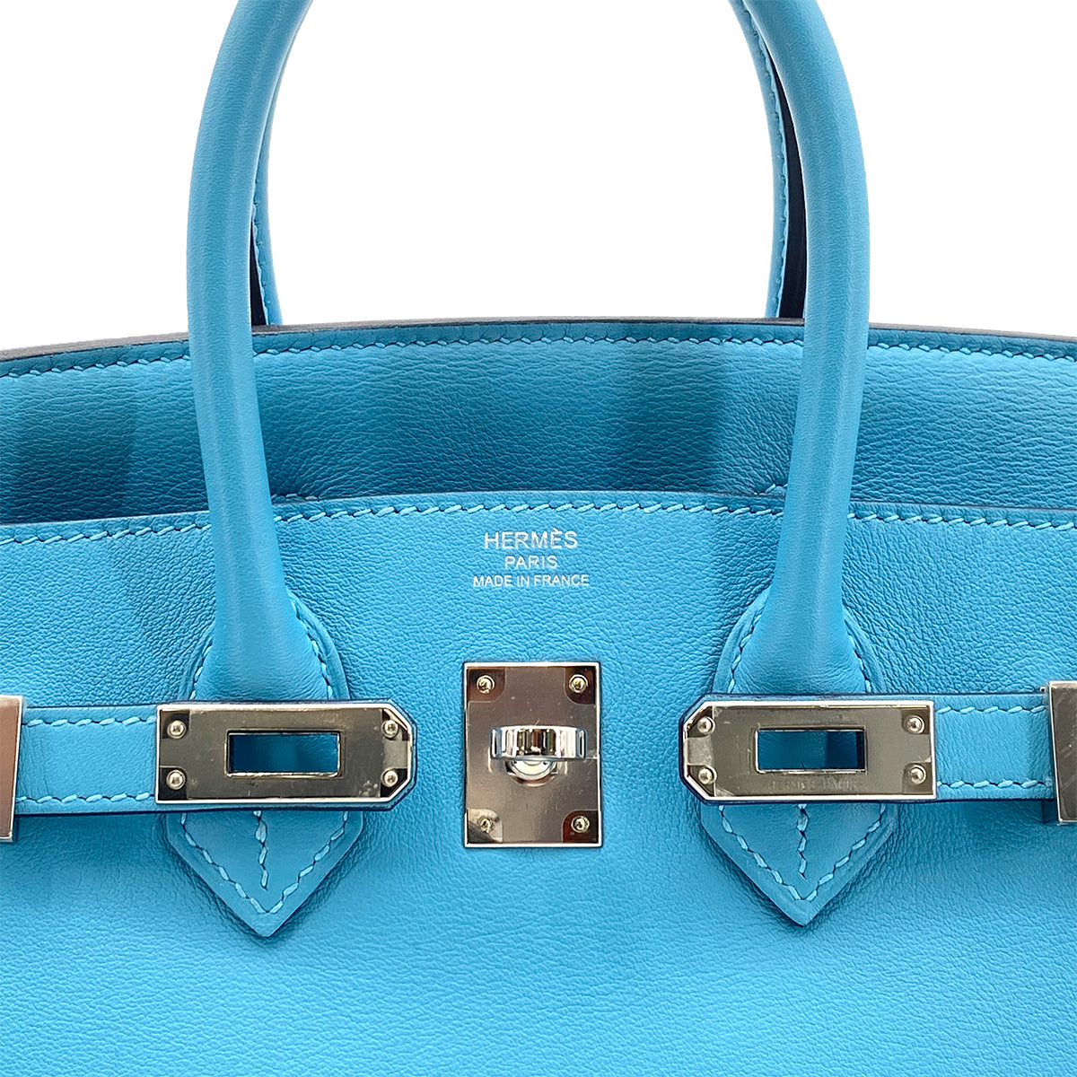 HERMES BIRKIN 25 BLUE DE NORD SWIFT HAND BAG Y SHW 90258795