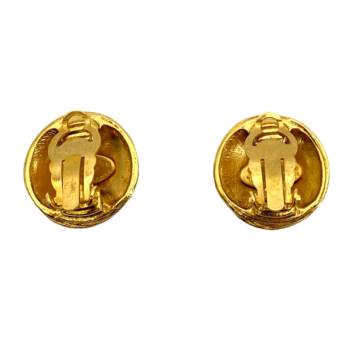 CHANEL VINTAGE EARRINGS COCOMARK ROUND ACCESSORY 94A 90258863