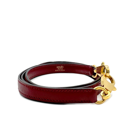 HERMES KELLY BOLIDE ROUGE H BOXCALF SHOULDER STRAP GHW 90258876