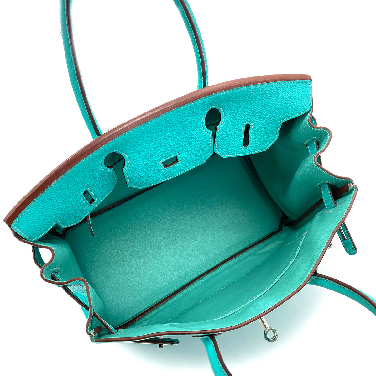 HERMES BIRKIN 30 LAGON TOGO HAND BAG □L SHW 90258891