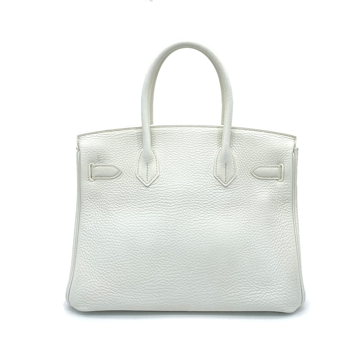 HERMES BIRKIN 30  TOGO WHITE HAND BAG 〇O GHW 90258900
