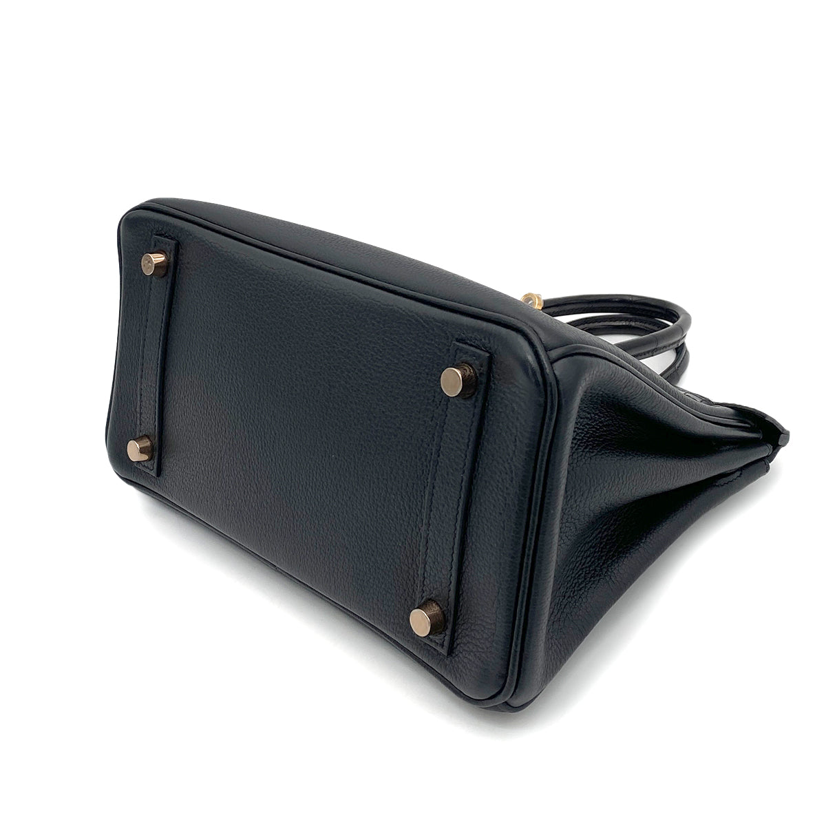 HERMES BIRKIN 25 TOUCH BLACK CROCODILE TOGO HAND BAG D RGHW 90258912