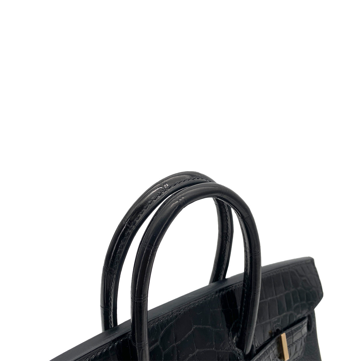 HERMES BIRKIN 25 TOUCH BLACK CROCODILE TOGO HAND BAG D RGHW 90258912