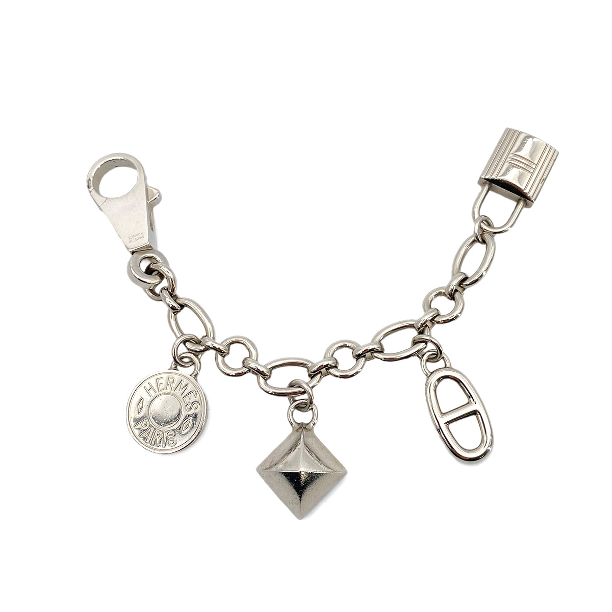 HERMES BAG CHARM OLGA AMULET 4 ACCESSORY SILVER 90258924