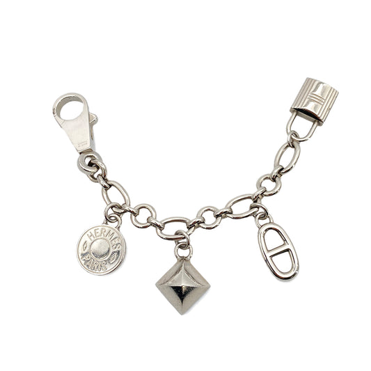 HERMES BAG CHARM OLGA AMULET 4 ACCESSORY SILVER 90258924