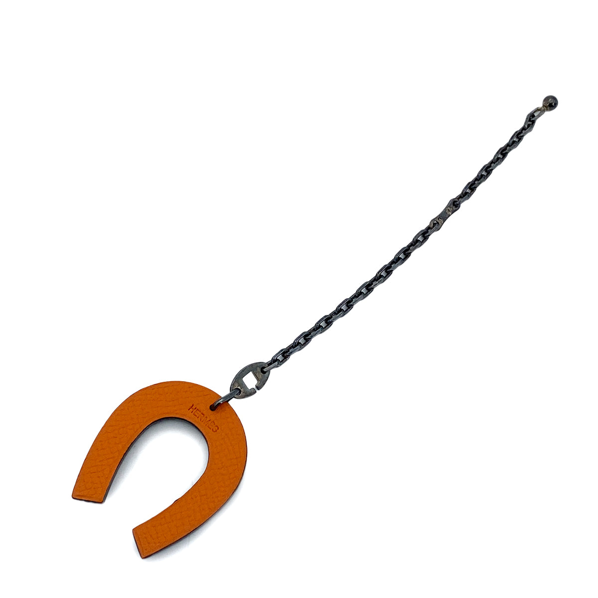 HERMES HORSESHOE BAG CHARM GRAY  90258925