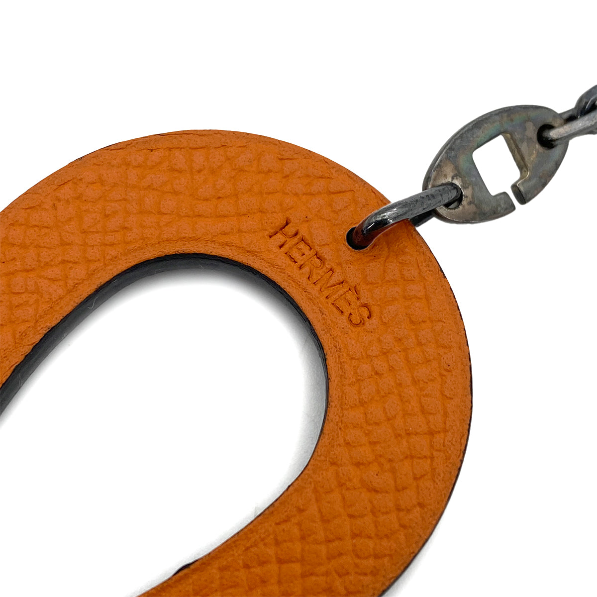 HERMES HORSESHOE BAG CHARM GRAY  90258925