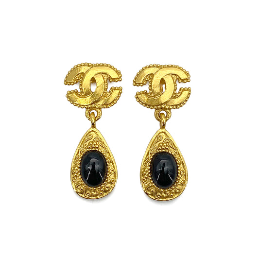 CHANEL VINTAGE EARRINGS COCOMARK SWING ACCESSORY 96A 90258933