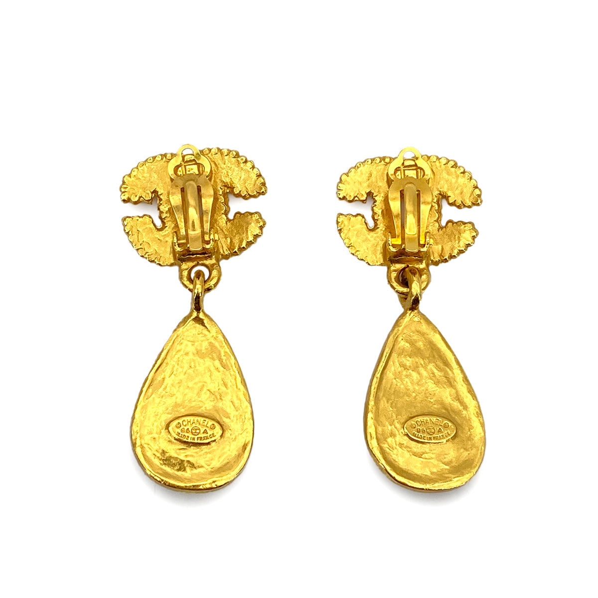 CHANEL VINTAGE EARRINGS COCOMARK SWING ACCESSORY 96A 90258933
