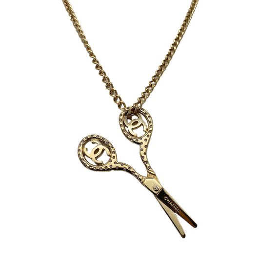 CHANEL VINTAGE NECKLACE SCISSORS MOTIF ACCESSORY 02P 90258935