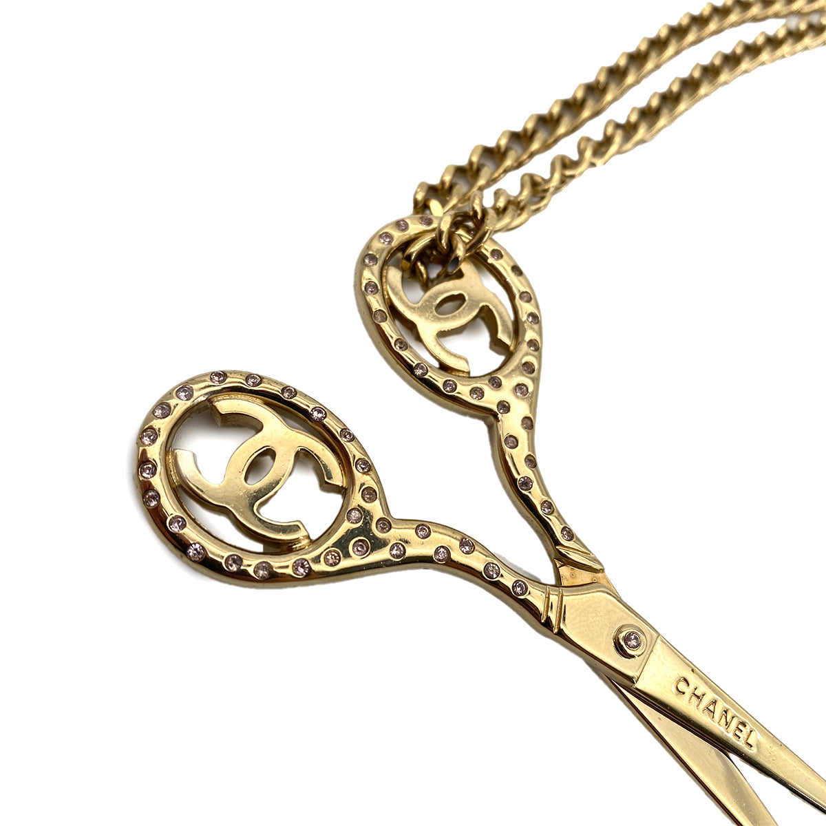 CHANEL VINTAGE NECKLACE SCISSORS MOTIF ACCESSORY 02P 90258935