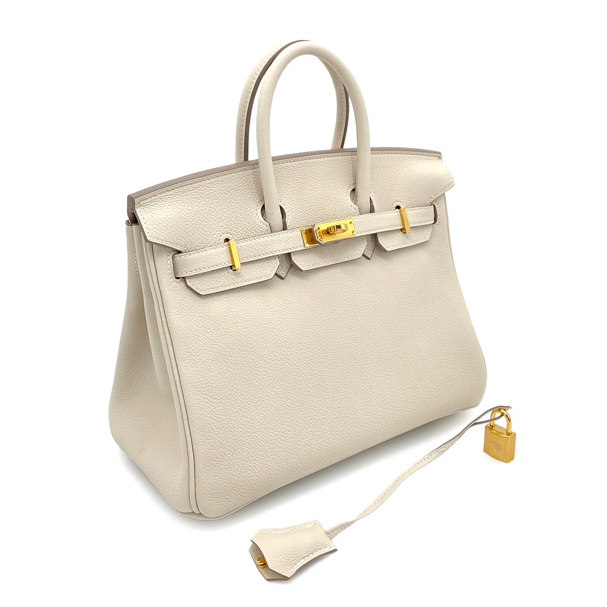 HERMES BIRKIN 25 CRAIE TAURILLON NOVILLO HAND BAG B GHW 90259122