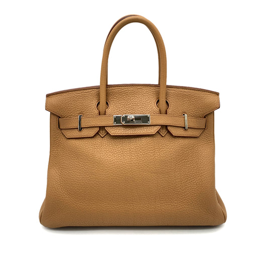 HERMES BIRKIN 30 TABAC CAMEL TOGO HAND BAG □M SHW 90259124