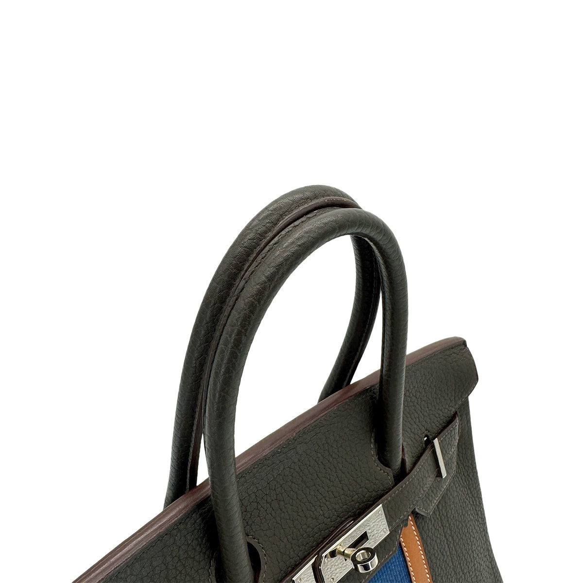 HERMES BIRKIN CLUB 30 VERT BRONZE BLEU THALASSA FAUVE FJORD VEAU BARENIA OTTOMAN HAND BAG □Q SHW 90259133