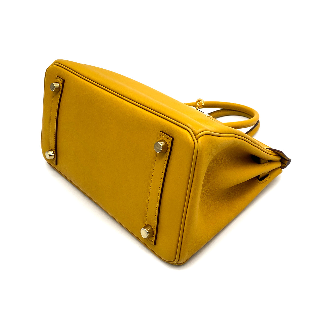 HERMES BIRKIN 25 JAUNE AMBRE SWIFT HAND BAG C GHW 90259134