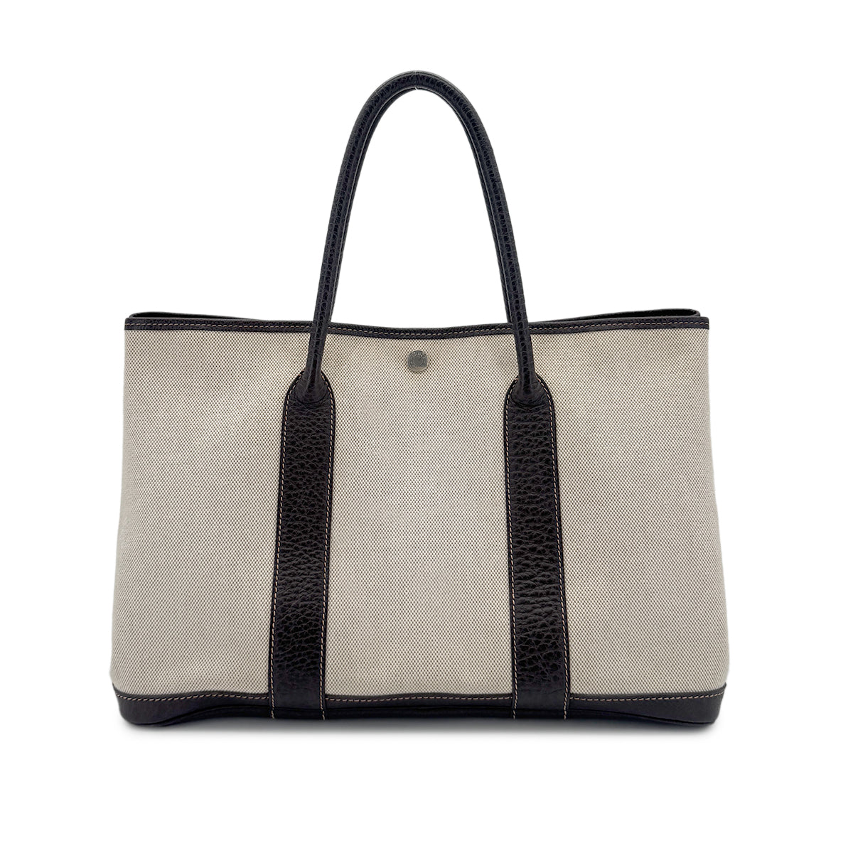 HERMES GARDEN PARTY 36 PM MARRON NATURAL TOILE H BUFFLE SKIPPER TOTE BAG □G 90259144