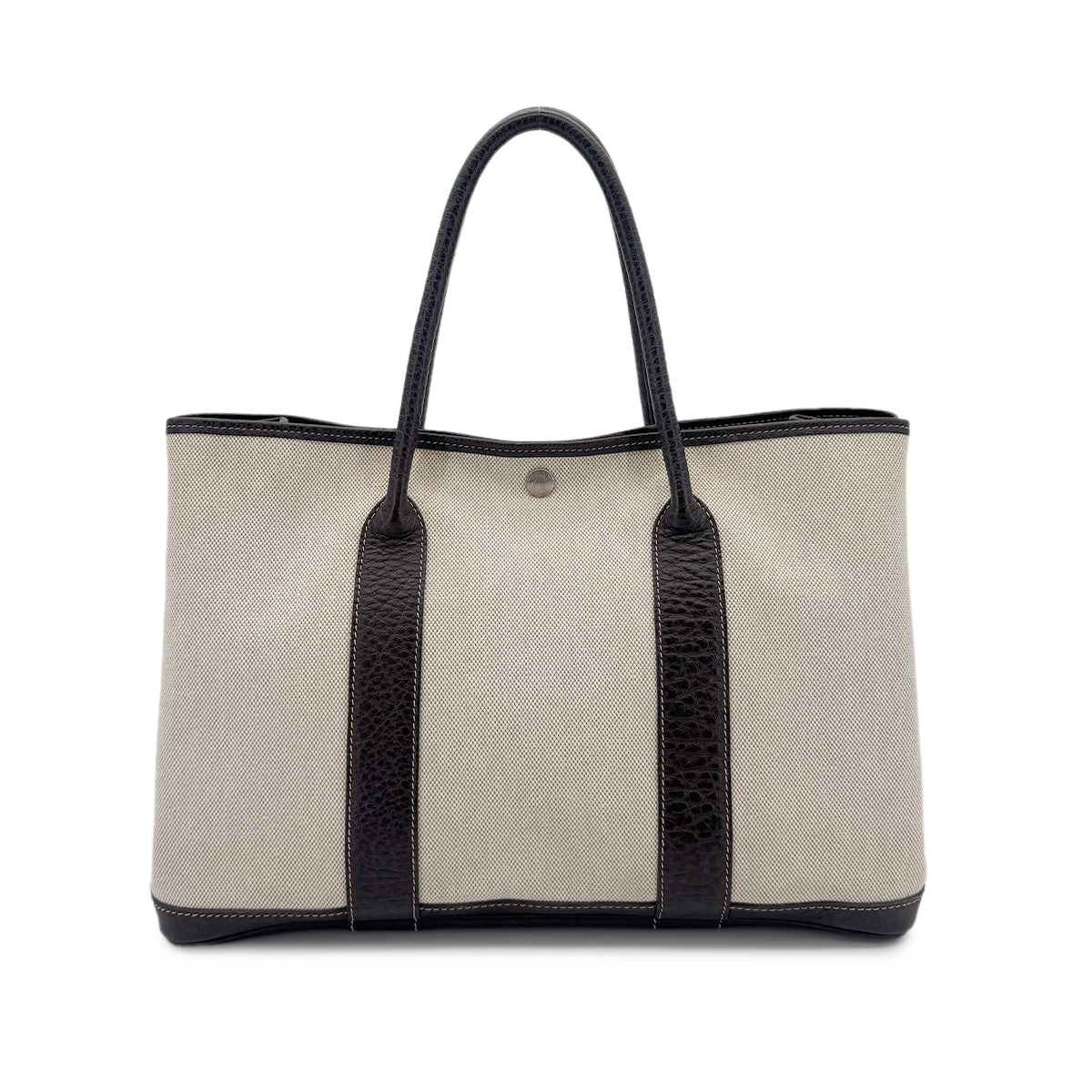 HERMES GARDEN PARTY 36 PM MARRON NATURAL TOILE H BUFFLE SKIPPER TOTE BAG □G 90259144