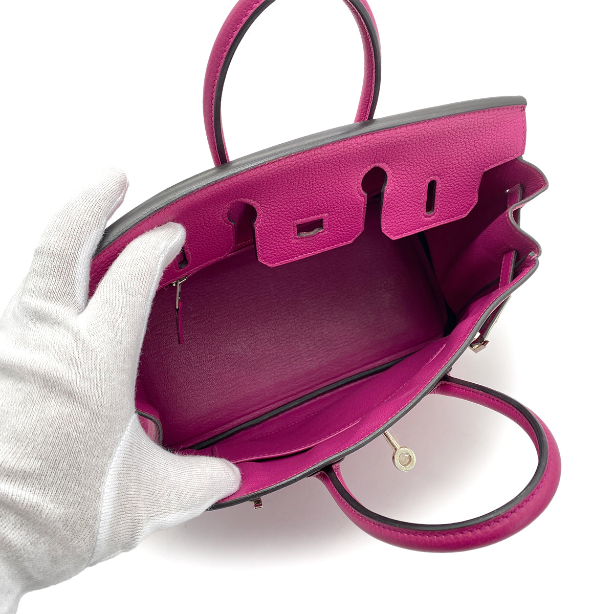 HERMES BIRKIN 25 ROSE POURPRE TOGO HAND BAG A SHW 90259698