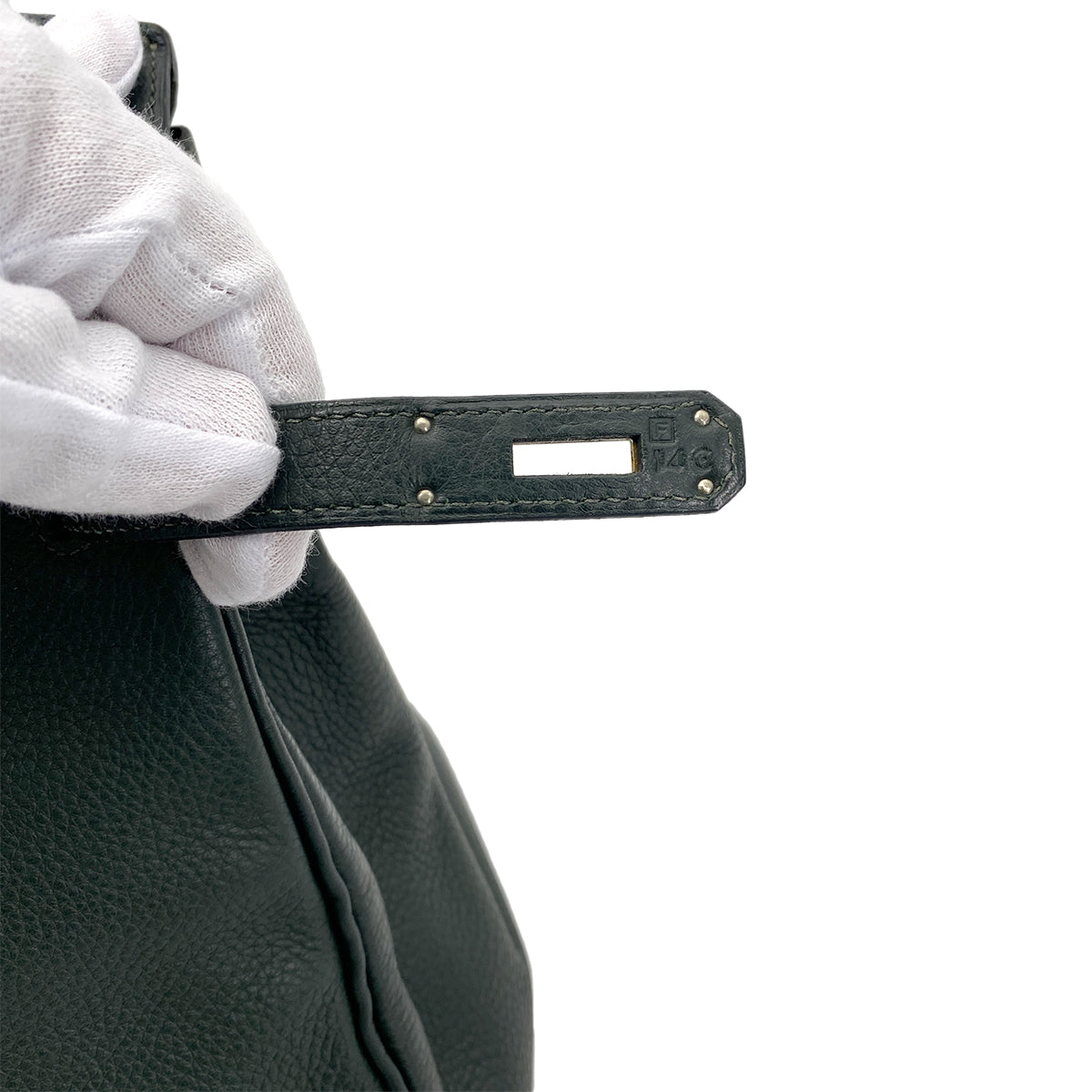 HERMES BIRKIN 35 VERT ANGLAIS TOGO HAND BAG □F SHW 90259699