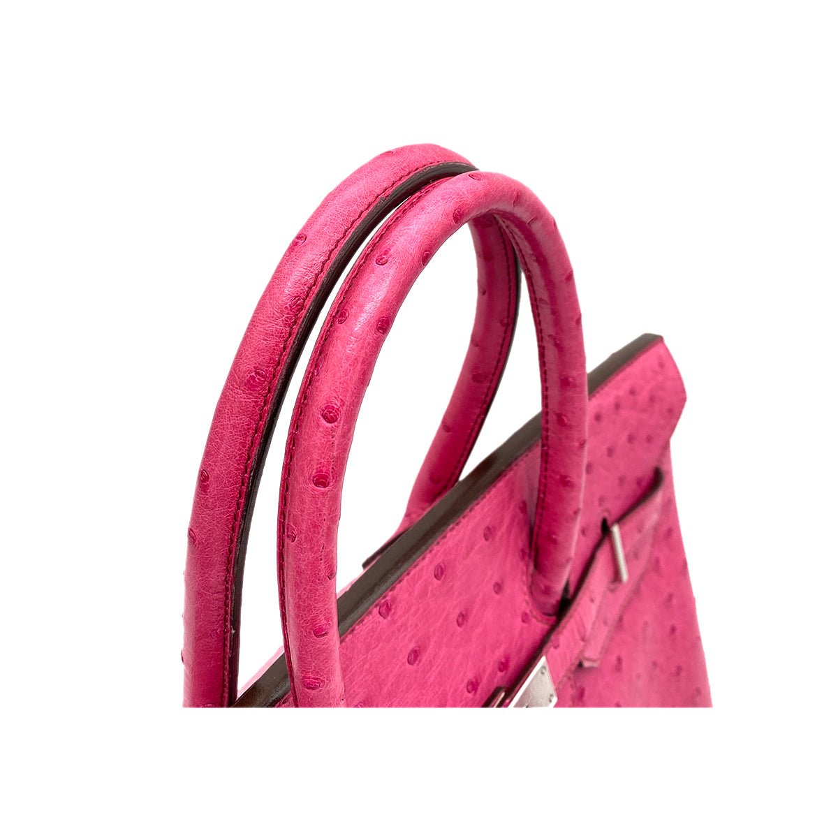 HERMES BIRKIN 35 FUCHSIA OSTRICH HAND BAG □I SHW 90259704