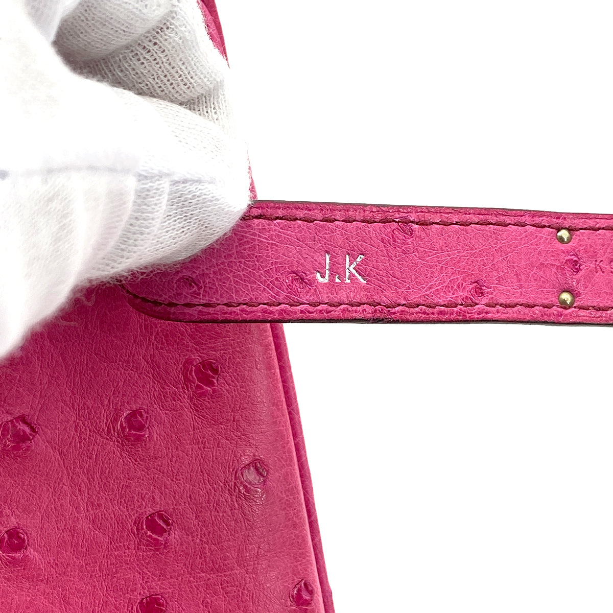 HERMES BIRKIN 35 FUCHSIA OSTRICH HAND BAG □I SHW 90259704