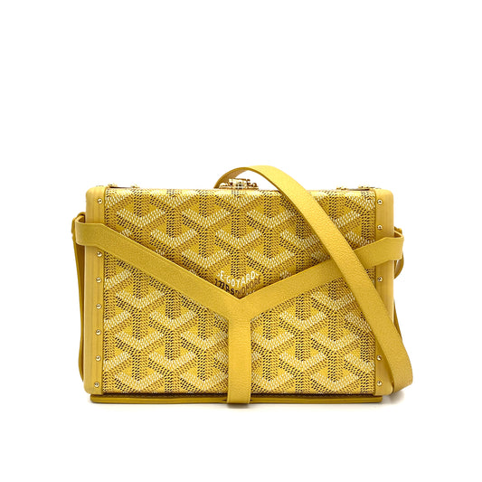GOYARD MINAUDDIERE TRUNKSHOULDER BAG PVC LEATHER GOLD 90259732