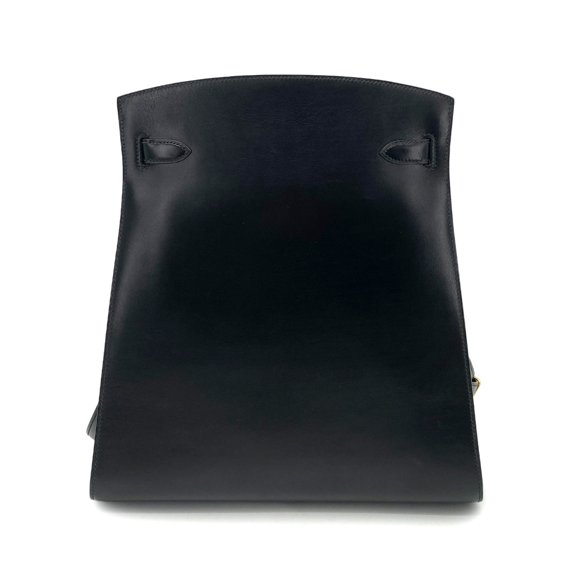 HERMES KELLY SPORTS GM BLACK BOXCALF SHOULDER BAG 〇V 90259866