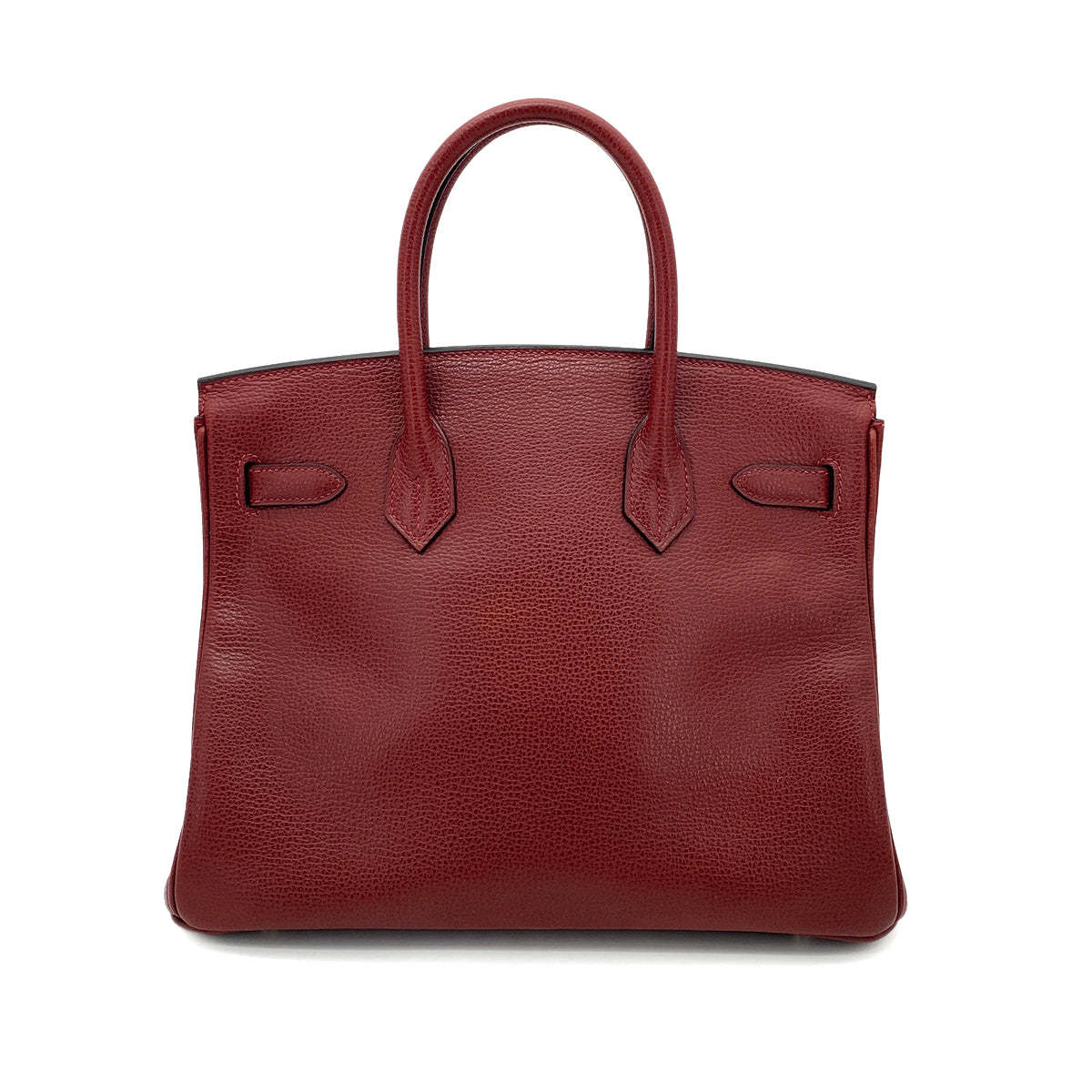 HERMES BIRKIN 30 ROUGE H VACHE LIEGE HAND BAG □I SHW 90259878
