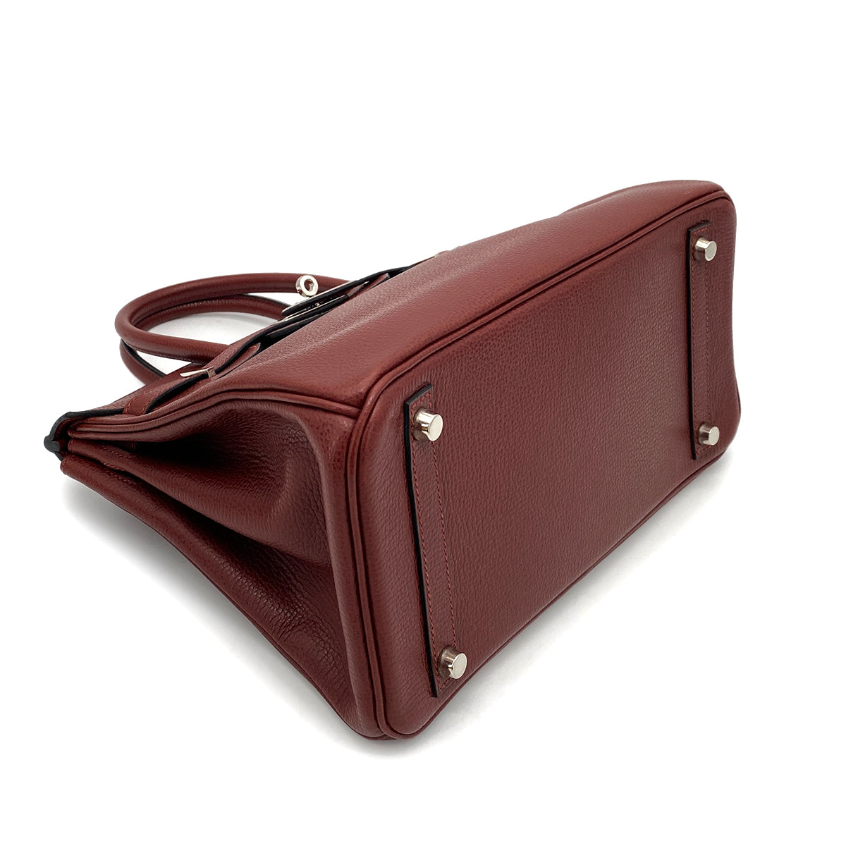 HERMES BIRKIN 30 ROUGE H VACHE LIEGE HAND BAG □I SHW 90259878