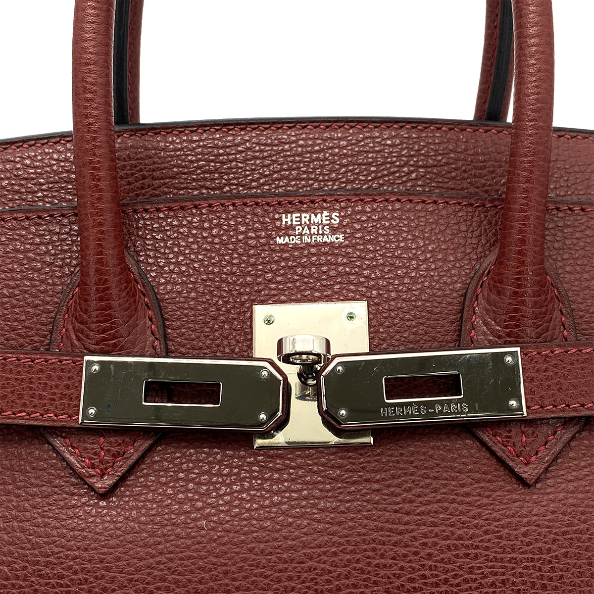 HERMES BIRKIN 30 ROUGE H VACHE LIEGE HAND BAG □I SHW 90259878