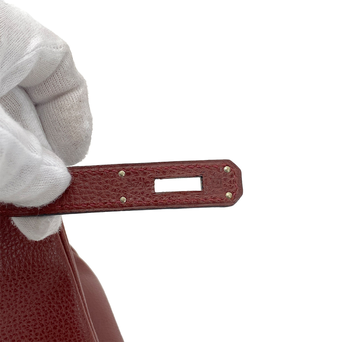 HERMES BIRKIN 30 ROUGE H VACHE LIEGE HAND BAG □I SHW 90259878