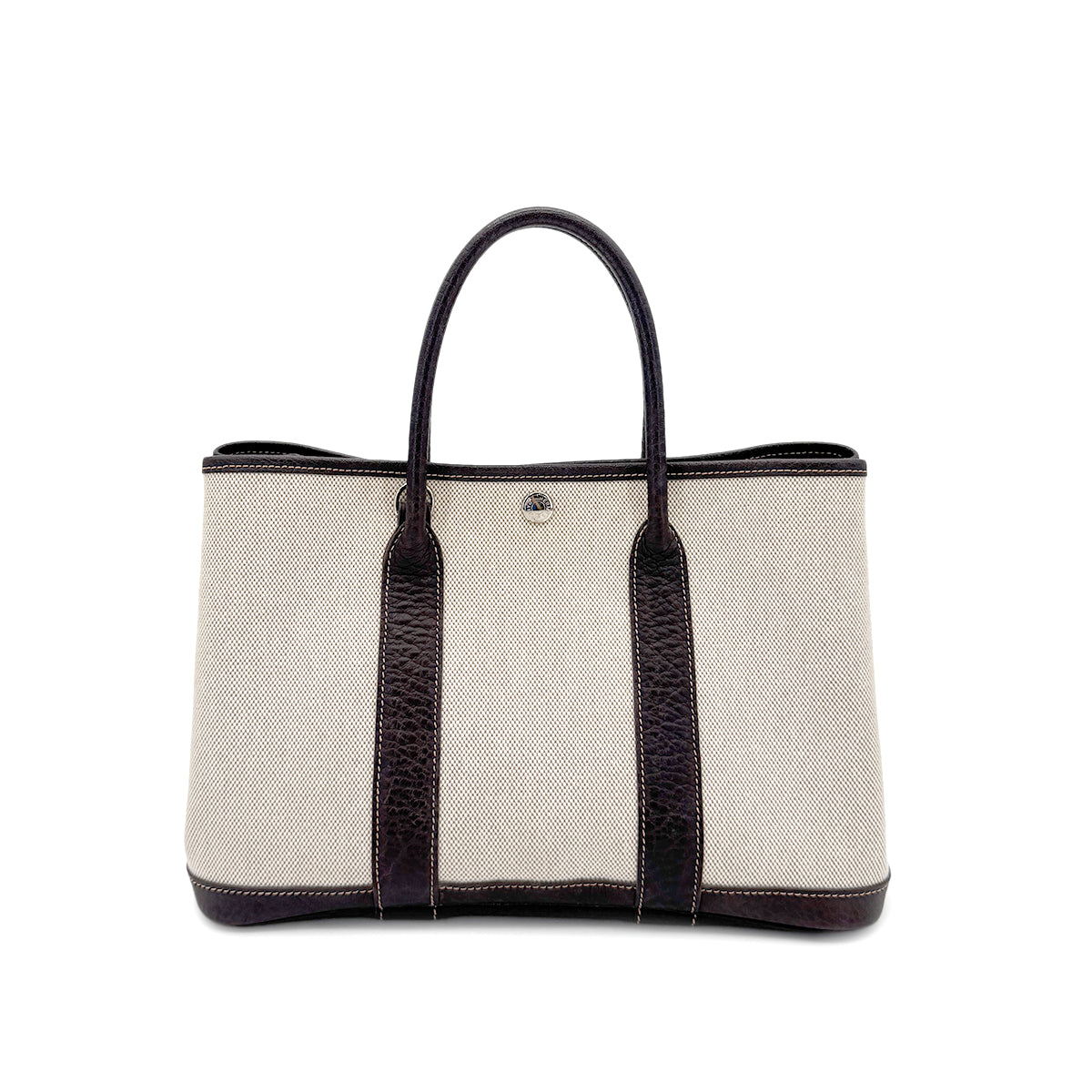 HERMES GARDEN PARTY TPM MARON TOILE H TOTE SHOULDER BAG □H 90260106