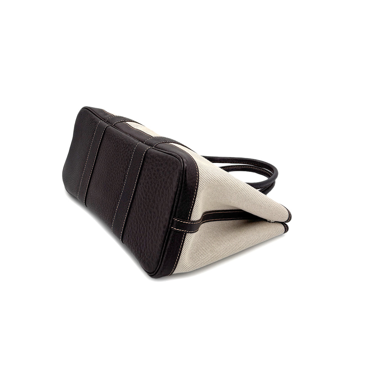 HERMES GARDEN PARTY TPM MARON TOILE H TOTE SHOULDER BAG □H 90260106