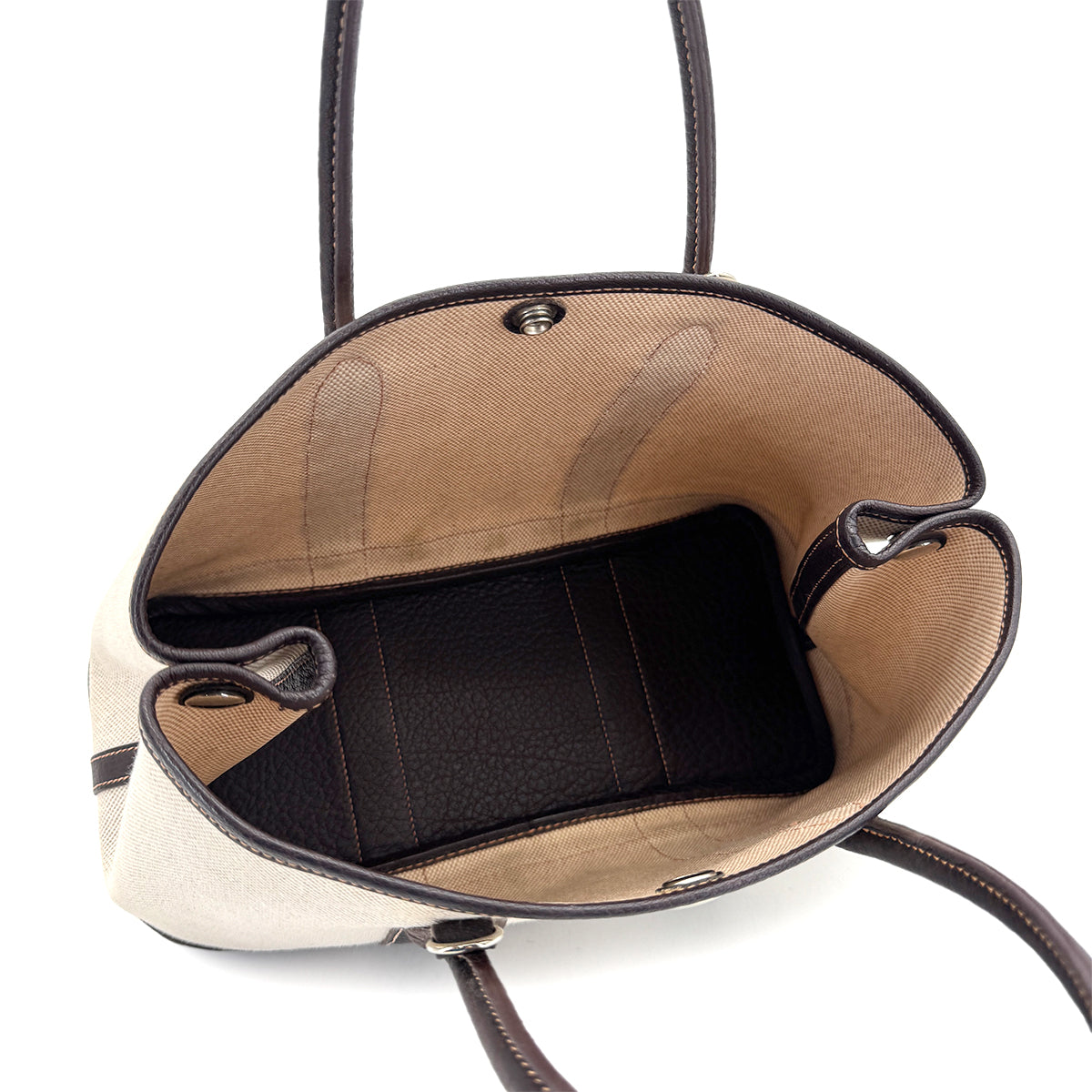 HERMES GARDEN PARTY TPM MARON TOILE H TOTE SHOULDER BAG □H 90260106