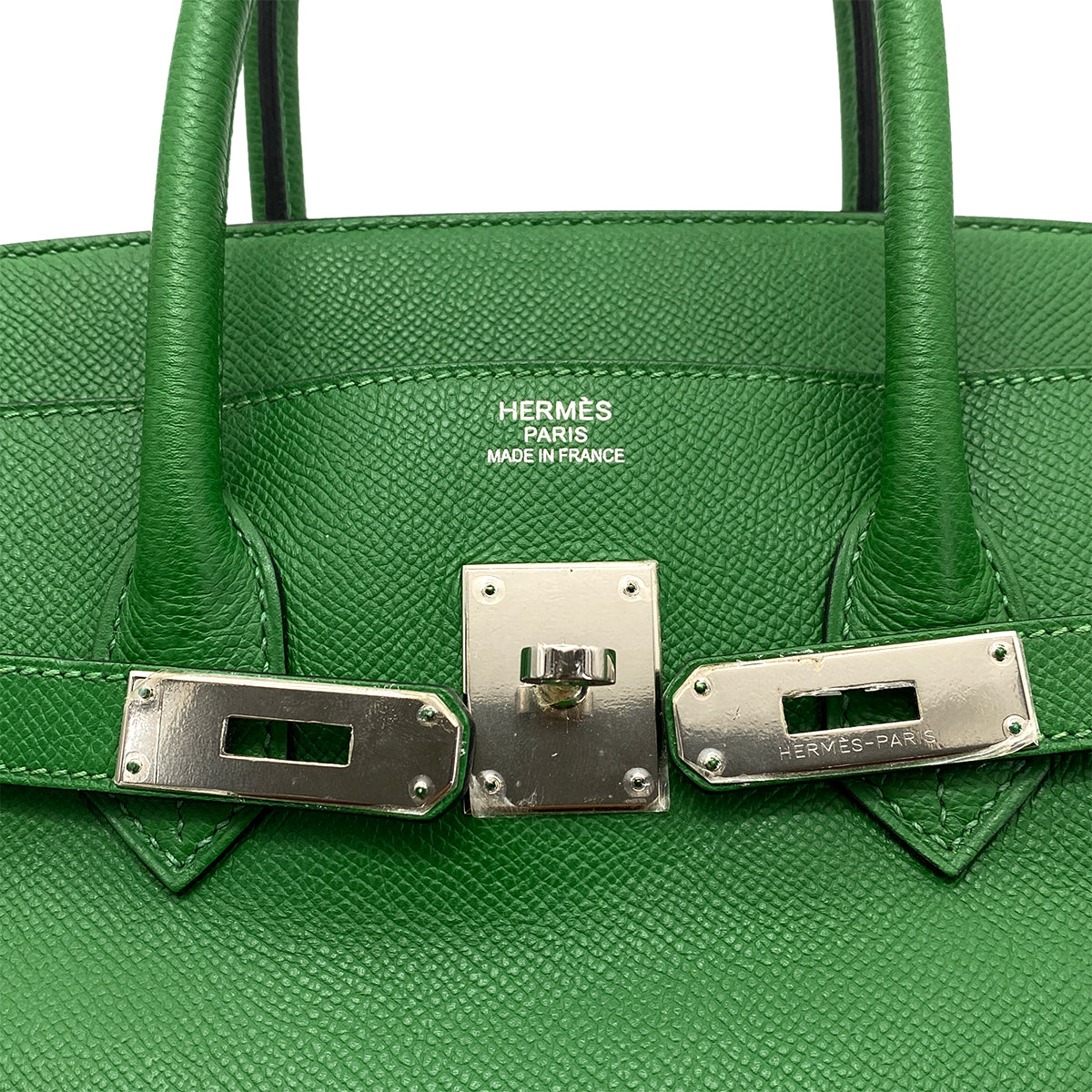 HERMES BIRKIN 35 VERT BENGHAL EPSOM HAND BAG □N SHW 90260109